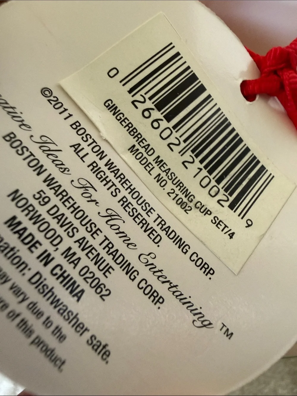 Boston Warehouse festive ceramic